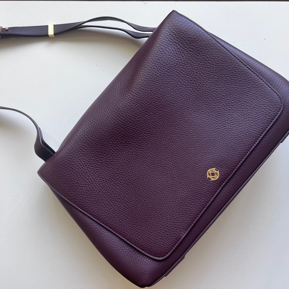 Dagne Dover Leather Tote (Plum) Allyn